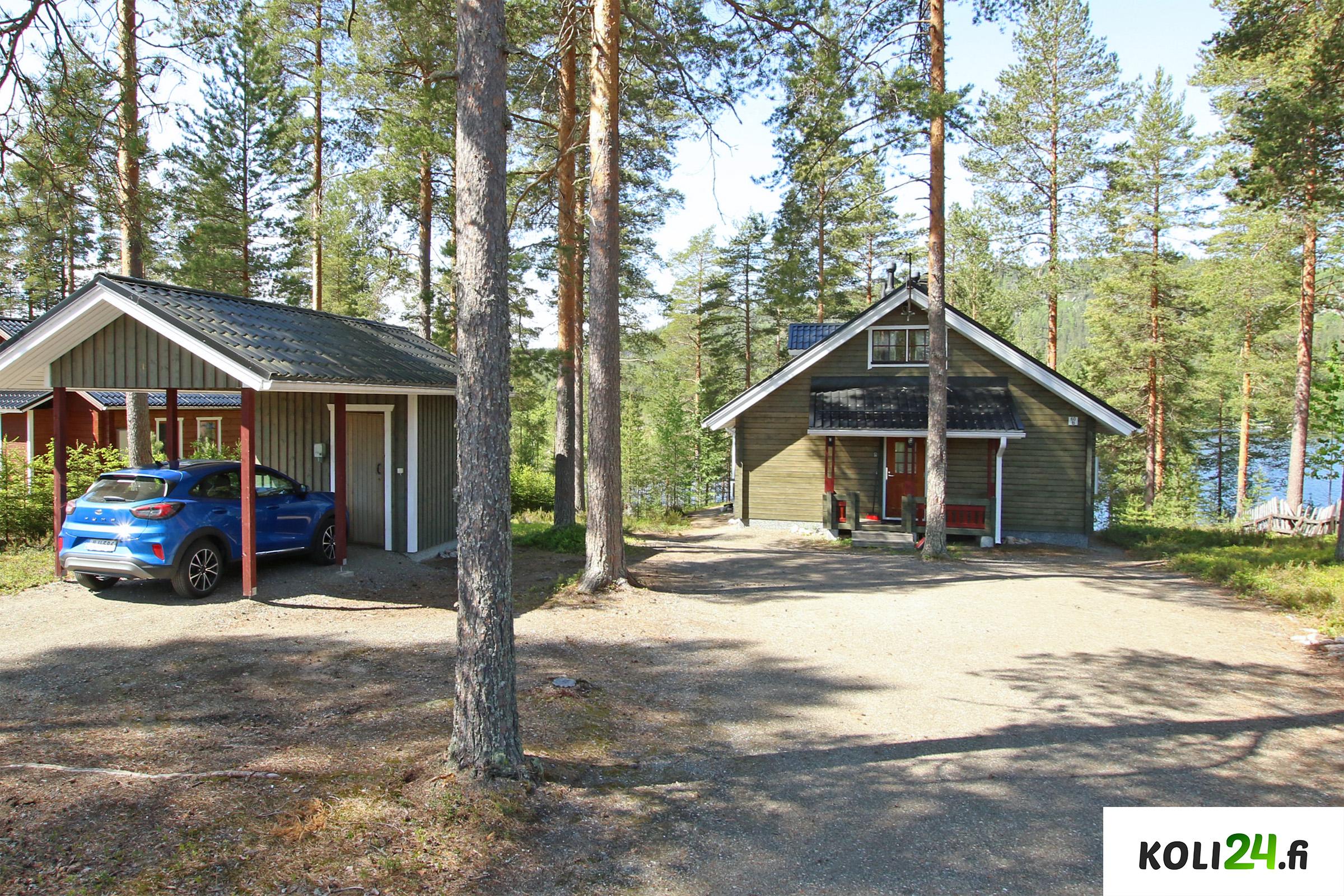 Koli m&ouml;kki lammen rannalla